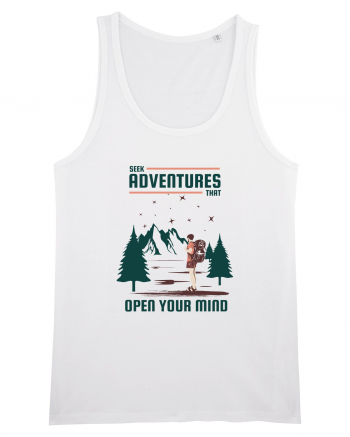 Seek Adventures that Open Your Mind White