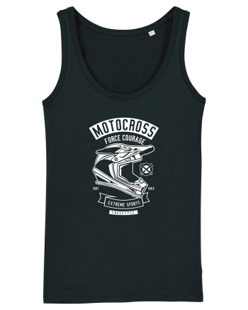 Motocross Extreme Sports White Black