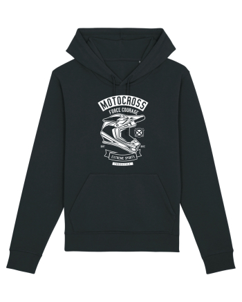 Motocross Extreme Sports White Black
