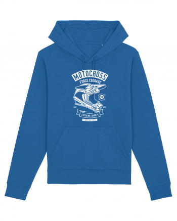 Motocross Extreme Sports White Royal Blue