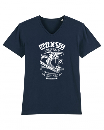 Motocross Extreme Sports White French Navy