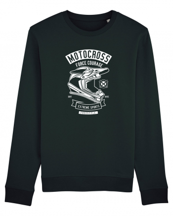 Motocross Extreme Sports White Black