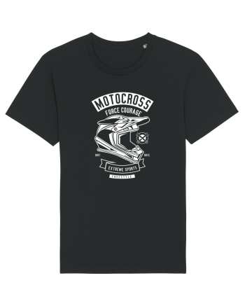 Motocross Extreme Sports White Black