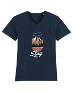 Stay Wild Tricou mânecă scurtă guler V Bărbat Presenter