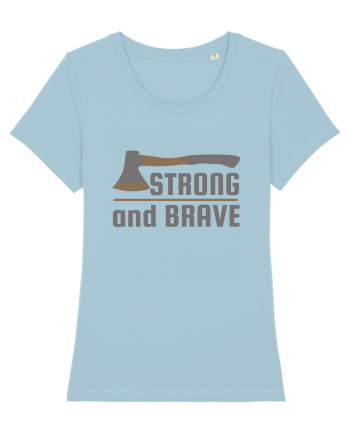 Strong and Brave Sky Blue