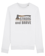 Strong and Brave Bluză mânecă lungă Unisex Rise