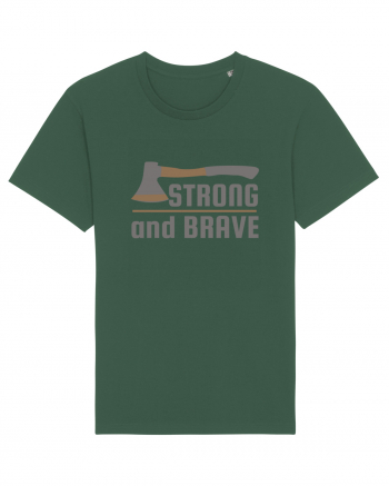 Strong and Brave Bottle Green