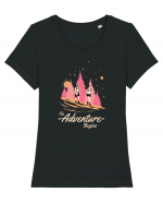 The Adventure Begins Tricou mânecă scurtă guler larg fitted Damă Expresser