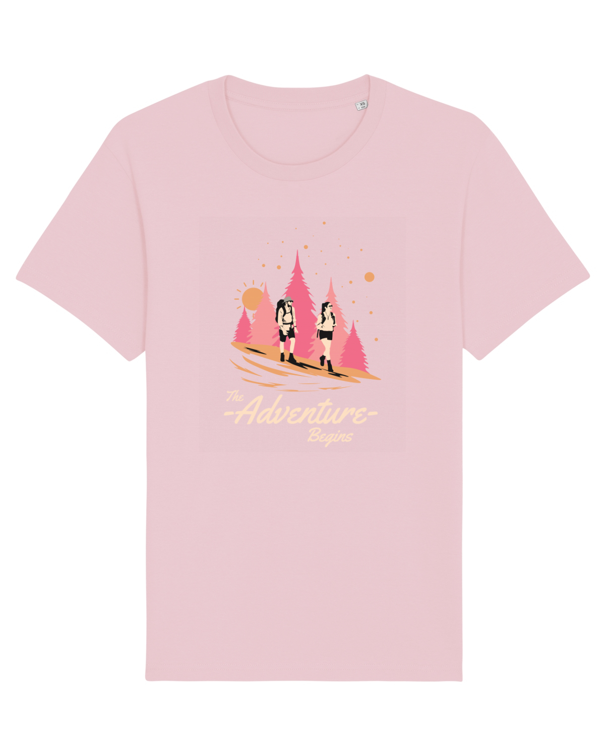 Tricou mânecă scurtă Unisex Rocker Cotton Pink