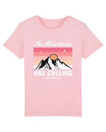 The Mountains are Calling Cotton Pink