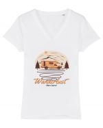 Wanderlust Tricou mânecă scurtă guler V Damă Evoker