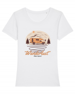 Wanderlust Tricou mânecă scurtă guler larg fitted Damă Expresser