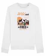 Wild and Free Bluză mânecă lungă Unisex Rise