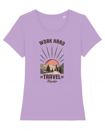 Work Hard Travel Harder Lavender Dawn