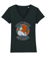 Pentru Mecanici Tricou mânecă scurtă guler V Damă Evoker