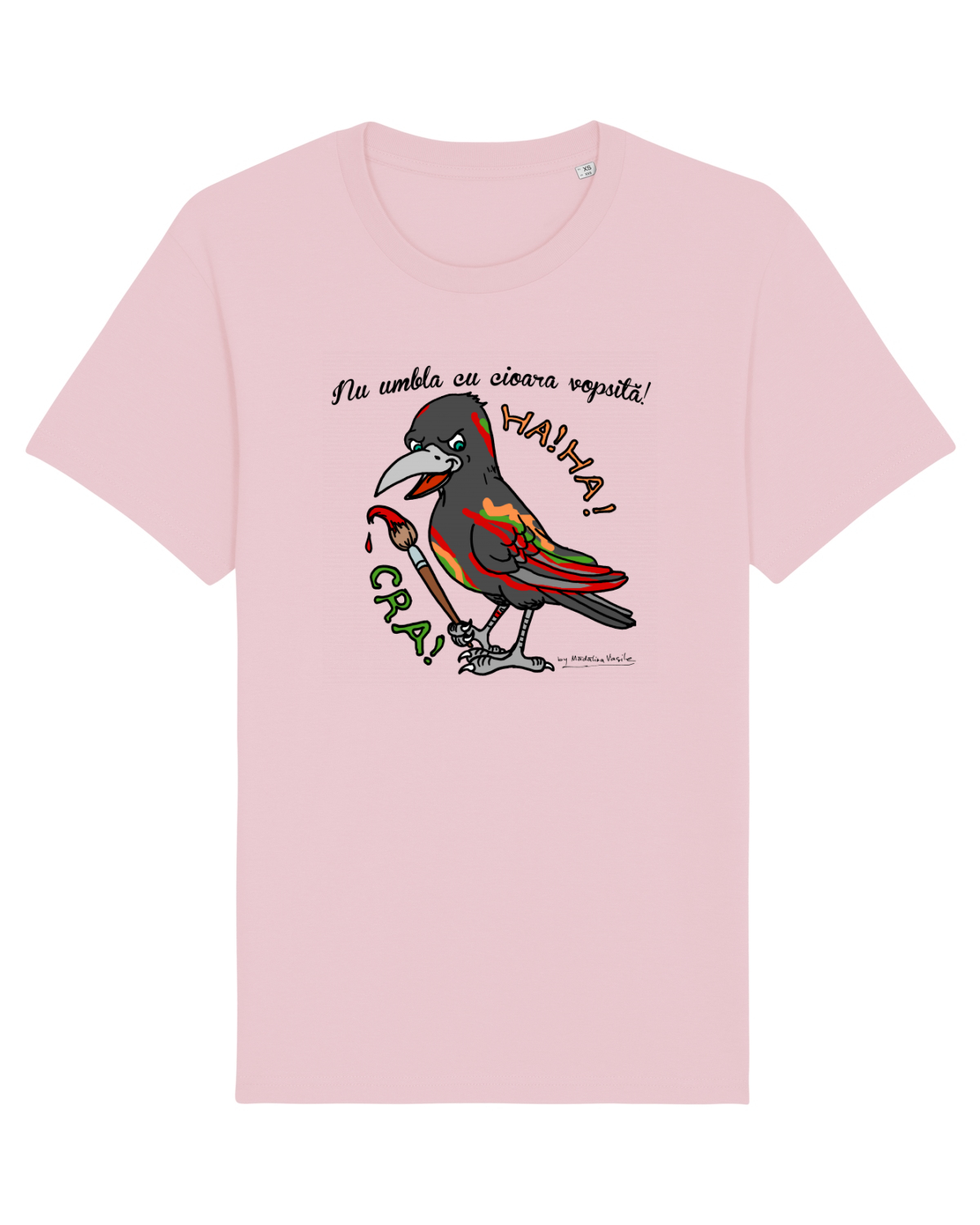 Tricou mânecă scurtă Unisex Rocker Cotton Pink