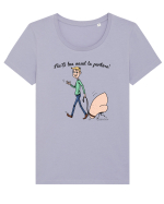 Nu-ți lua nasul la purtare! Tricou mânecă scurtă guler larg fitted Damă Expresser