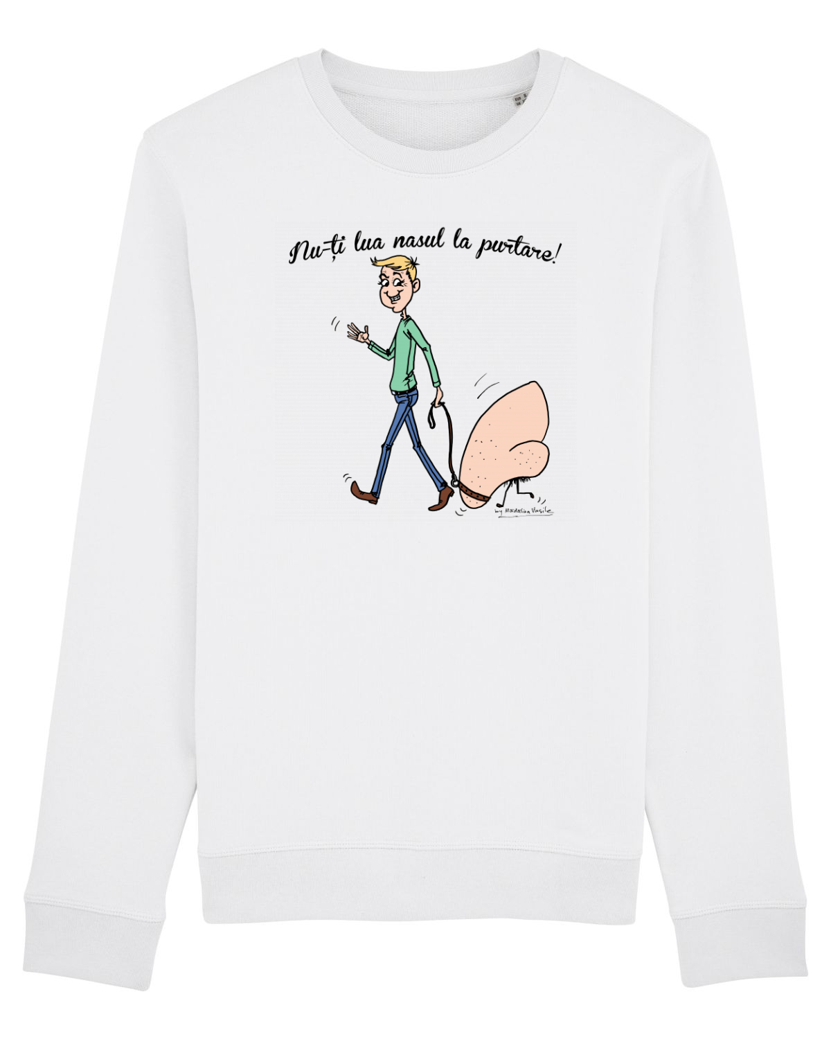 Bluză mânecă lungă Unisex Rise White