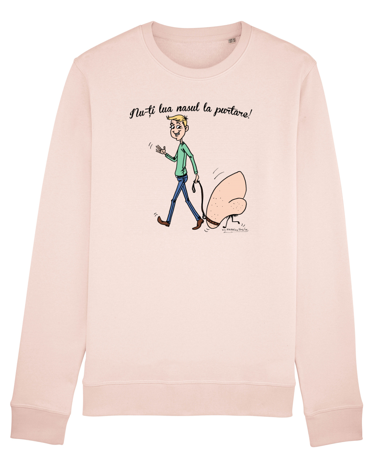 Bluză mânecă lungă Unisex Rise Candy Pink