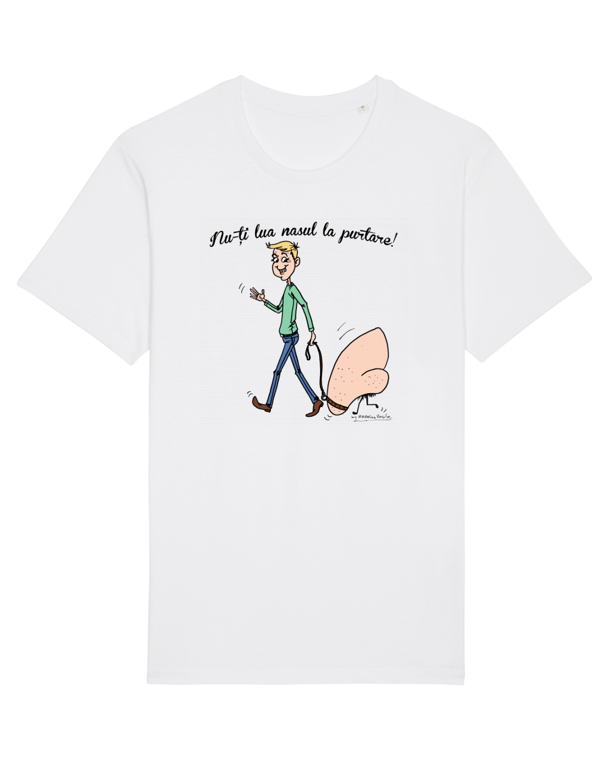 Tricou mânecă scurtă Unisex Rocker White