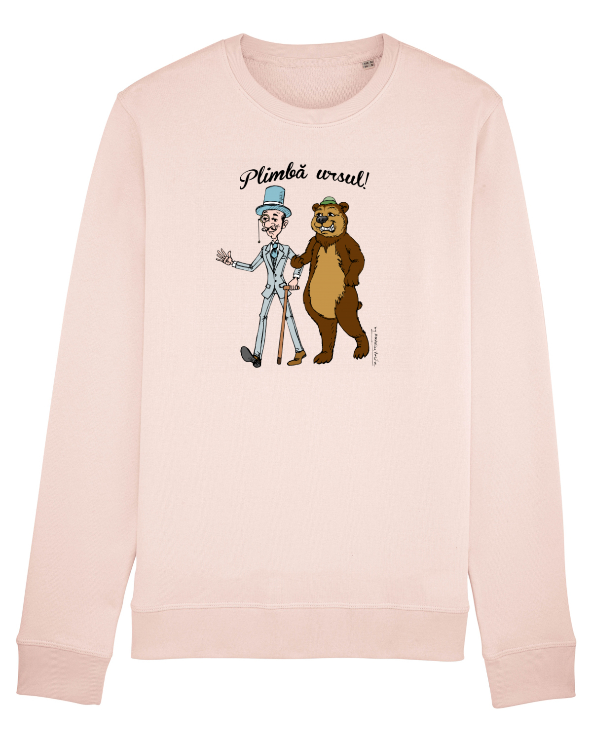 Bluză mânecă lungă Unisex Rise Candy Pink