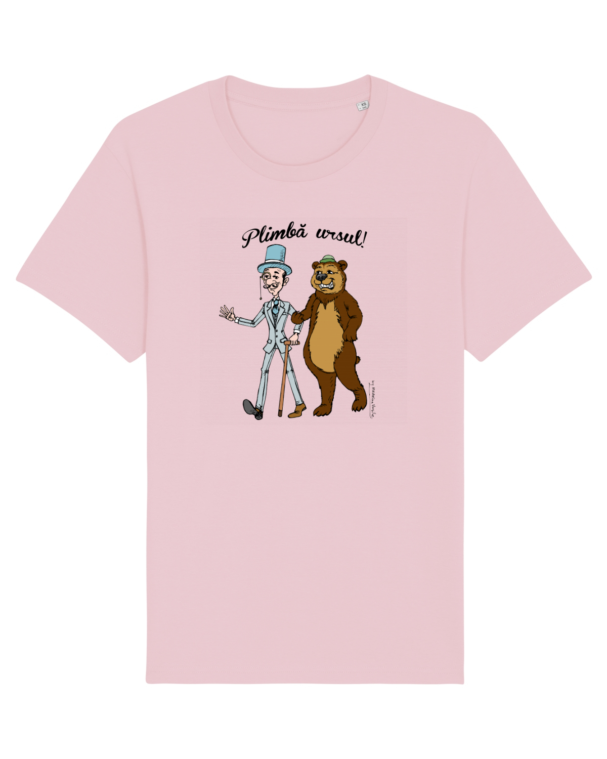 Tricou mânecă scurtă Unisex Rocker Cotton Pink