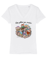 Am pitici pe creier Tricou mânecă scurtă guler V Damă Evoker