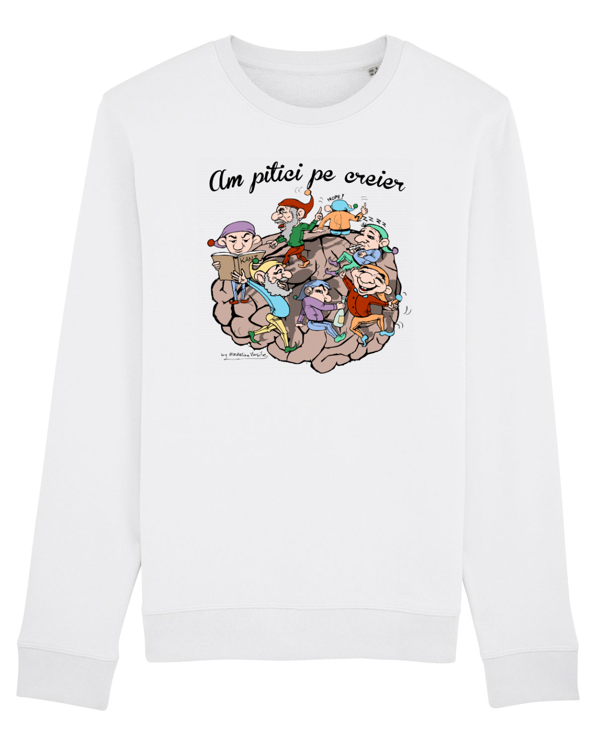 Bluză mânecă lungă Unisex Rise White