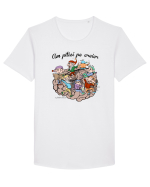 Am pitici pe creier Tricou mânecă scurtă guler larg Bărbat Skater