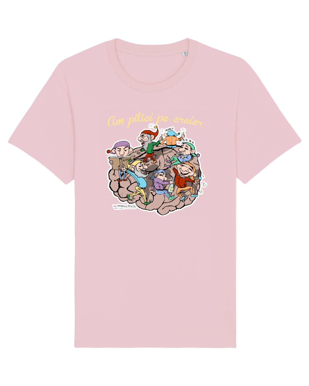 Tricou mânecă scurtă Unisex Rocker Cotton Pink