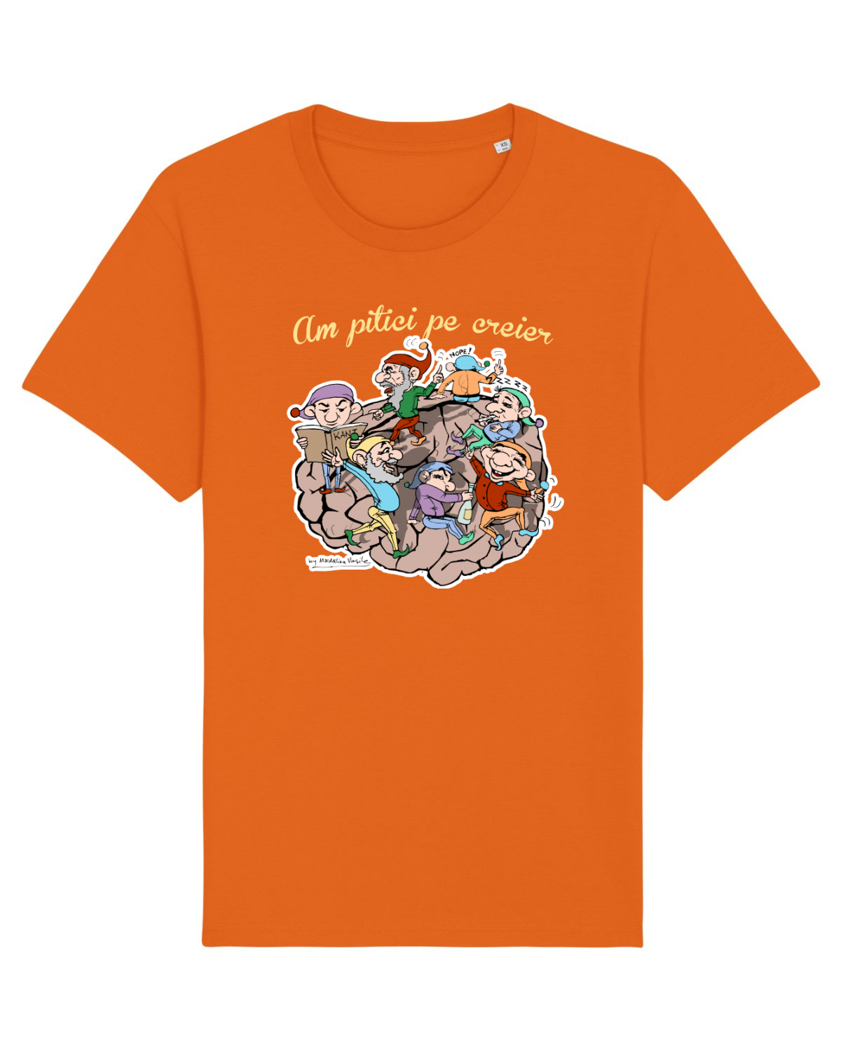 Tricou mânecă scurtă Unisex Rocker Bright Orange
