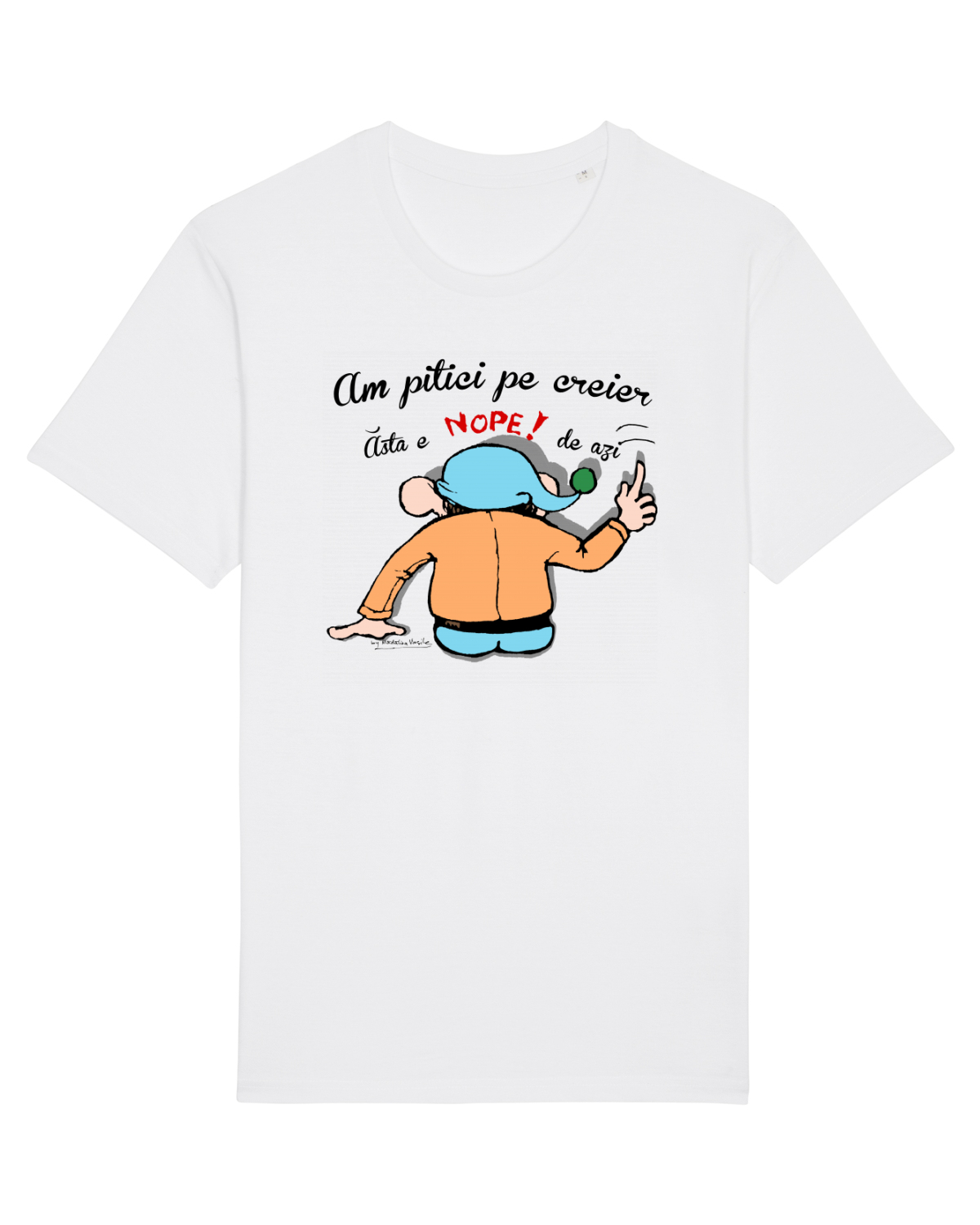 Tricou mânecă scurtă Unisex Rocker White