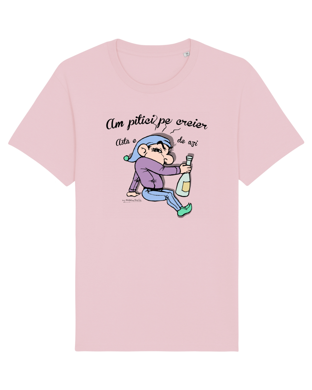 Tricou mânecă scurtă Unisex Rocker Cotton Pink