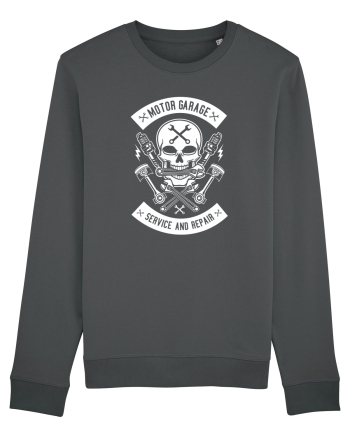 Moto Garage Skull White Anthracite