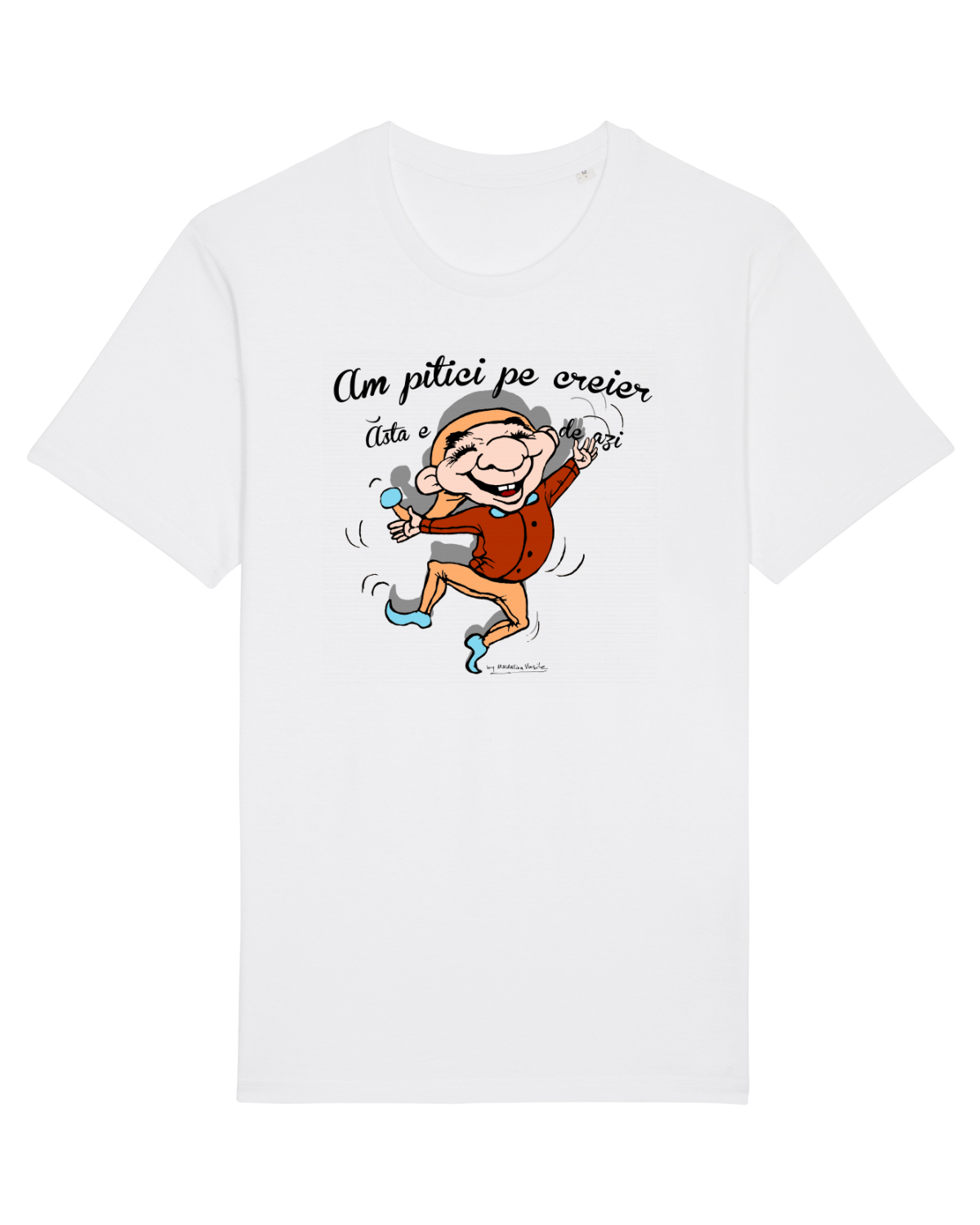 Tricou mânecă scurtă Unisex Rocker White