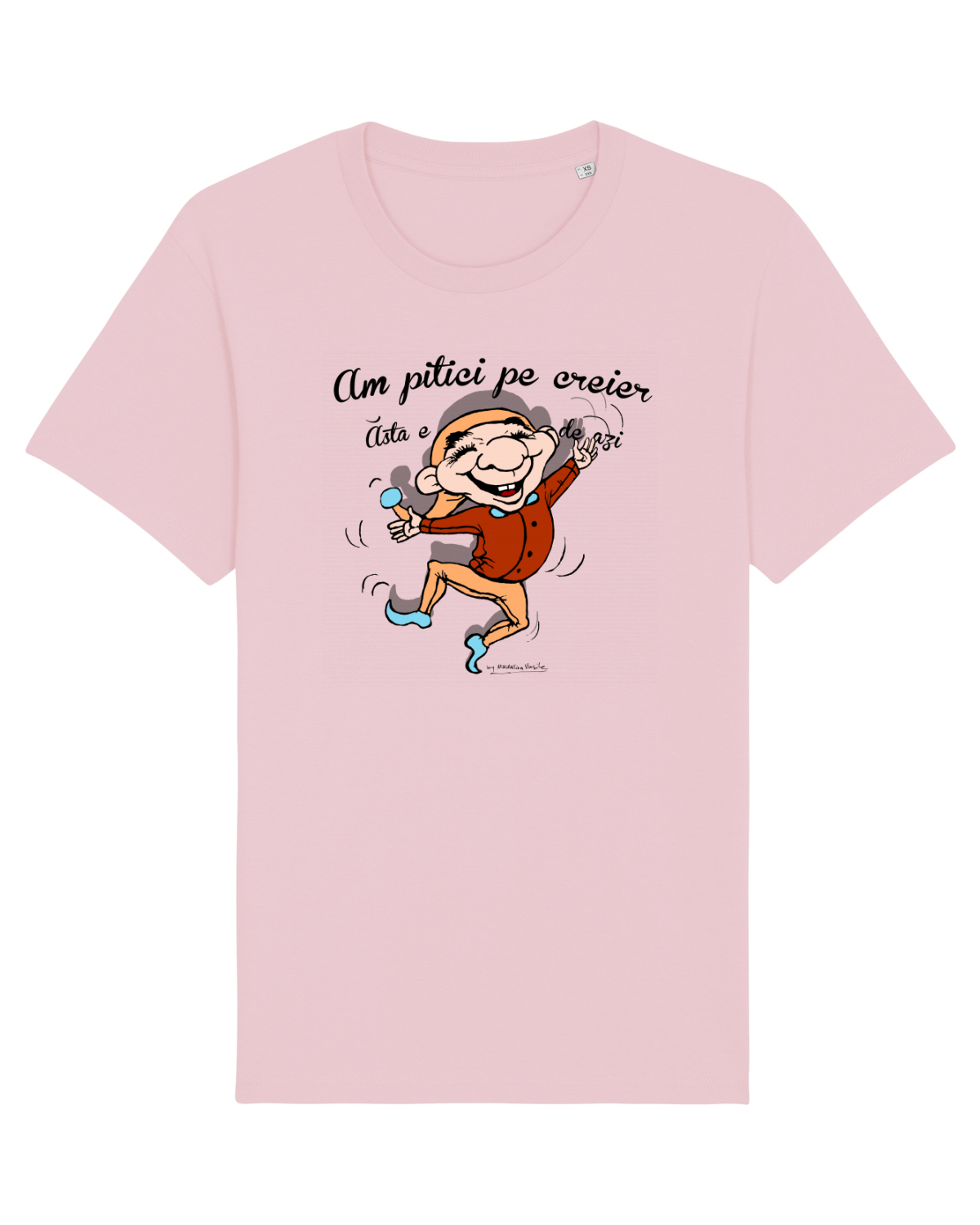 Tricou mânecă scurtă Unisex Rocker Cotton Pink