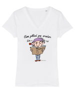 Pitici pe creier - Piticul filosof Tricou mânecă scurtă guler V Damă Evoker