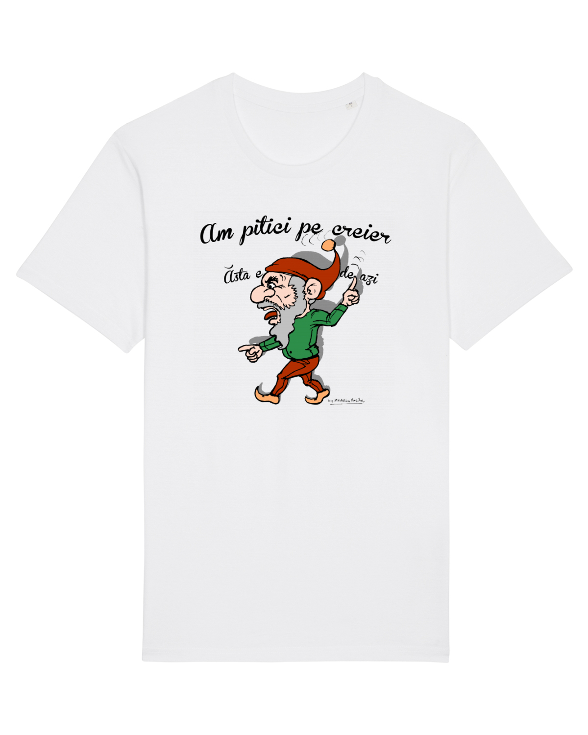 Tricou mânecă scurtă Unisex Rocker White