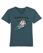 Pitici pe creier - Piticul leneș Tricou mânecă scurtă guler V Bărbat Presenter