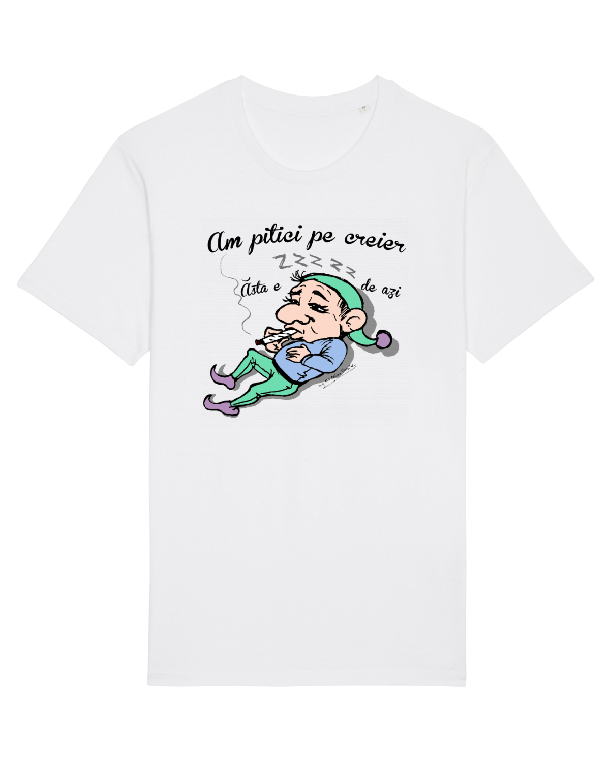 Tricou mânecă scurtă Unisex Rocker White