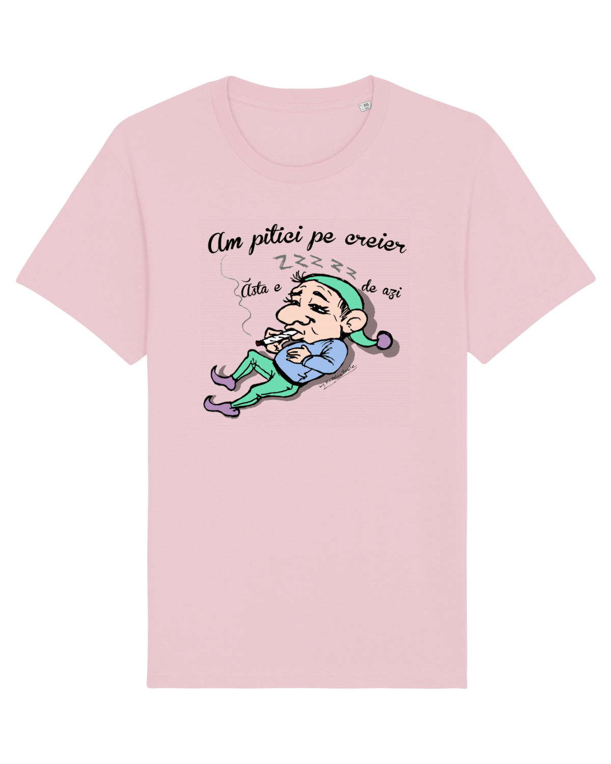 Tricou mânecă scurtă Unisex Rocker Cotton Pink