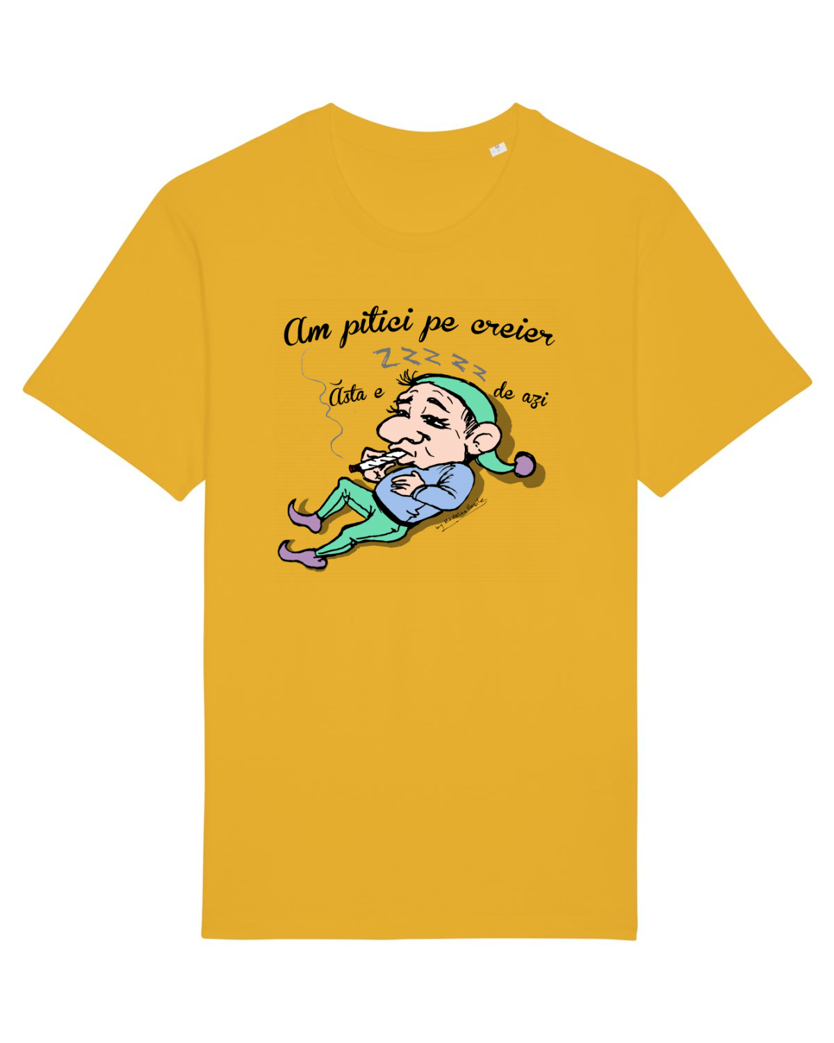 Tricou mânecă scurtă Unisex Rocker Spectra Yellow
