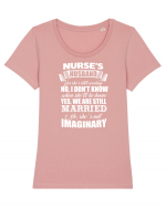 NURSE Tricou mânecă scurtă guler larg fitted Damă Expresser