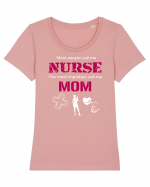 NURSE Tricou mânecă scurtă guler larg fitted Damă Expresser