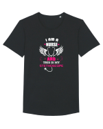 NURSE Tricou mânecă scurtă guler larg Bărbat Skater