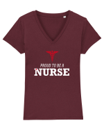 NURSE Tricou mânecă scurtă guler V Damă Evoker
