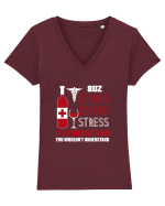 NURSE Tricou mânecă scurtă guler V Damă Evoker