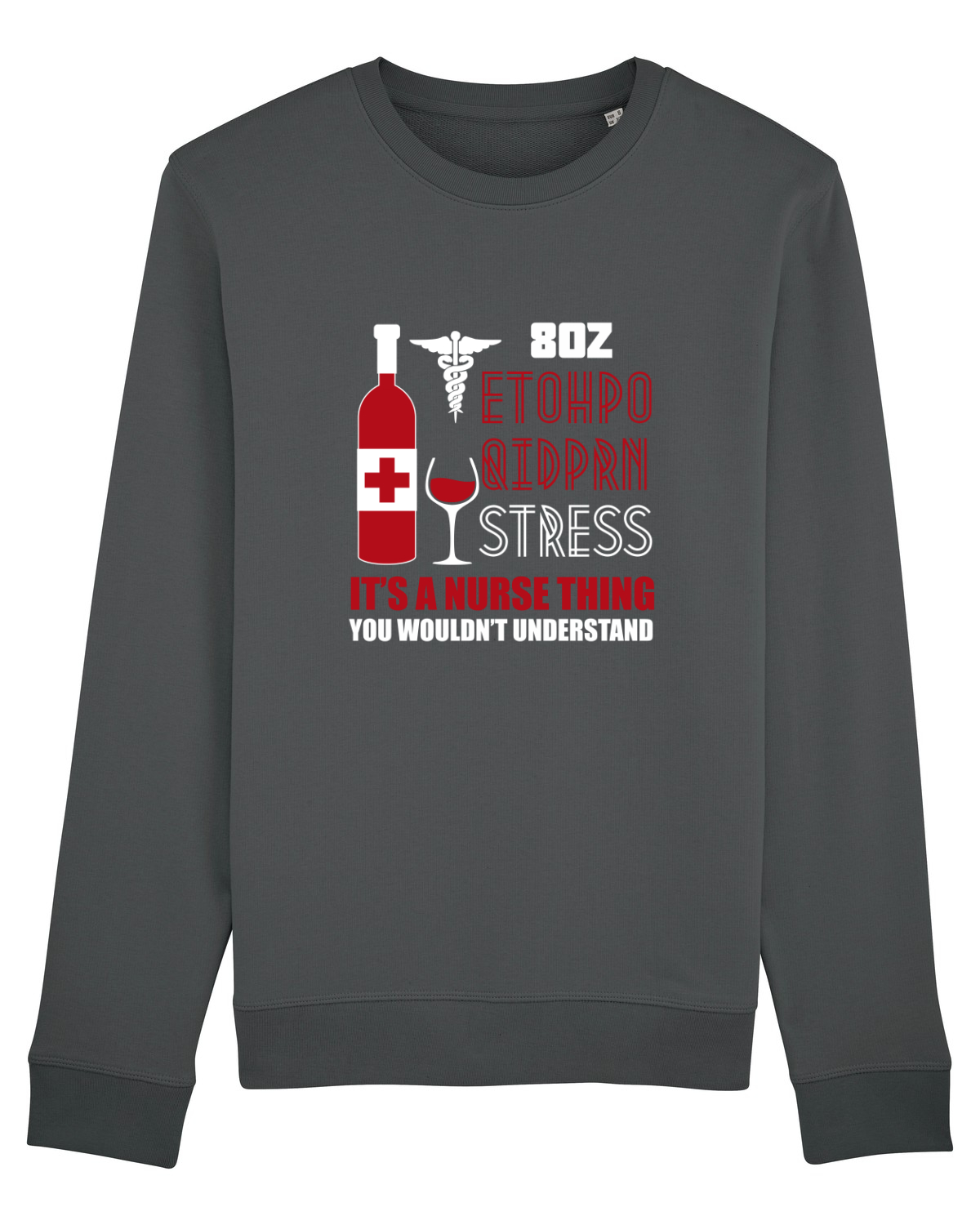 Bluză mânecă lungă Unisex Rise Anthracite