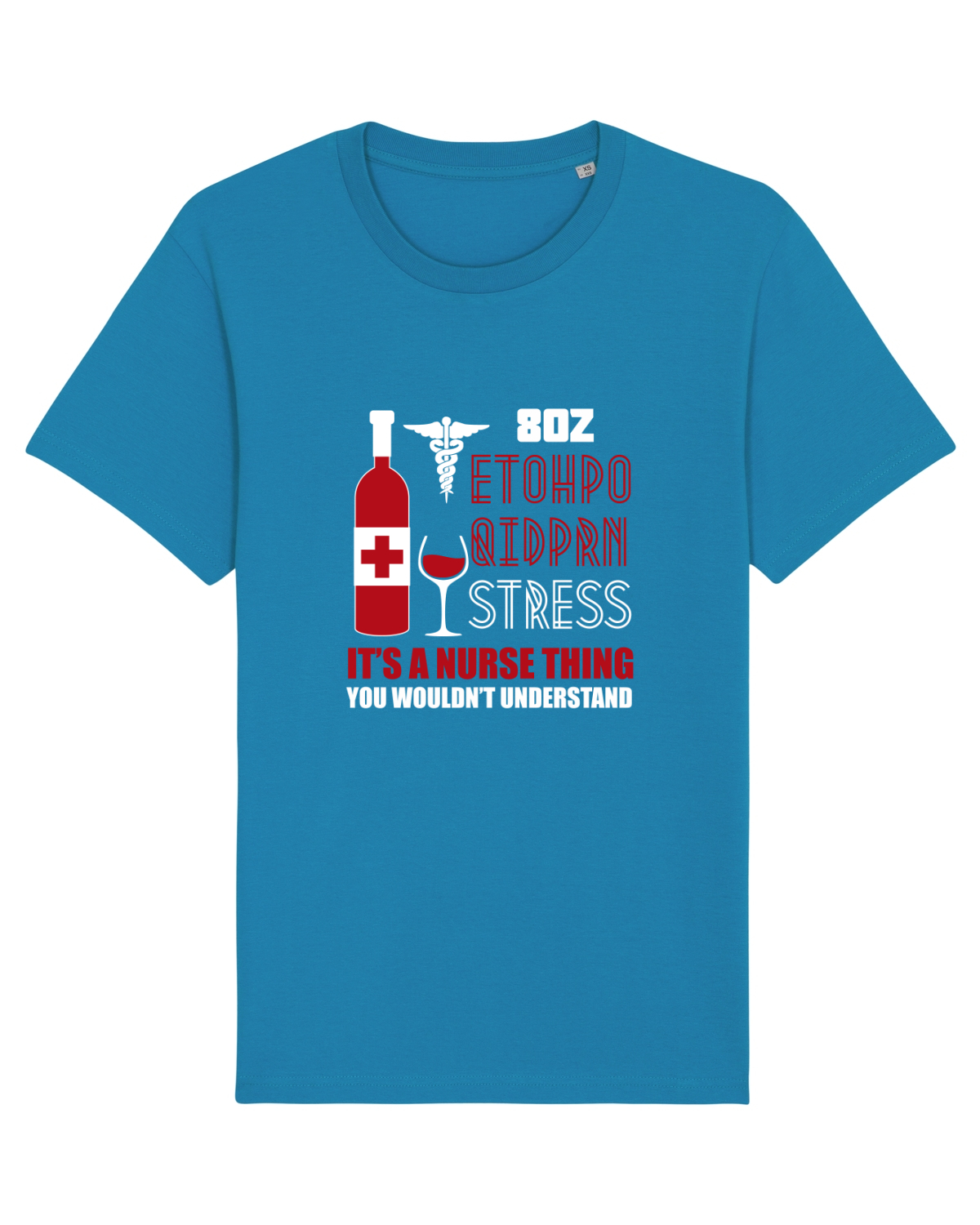Tricou mânecă scurtă Unisex Rocker Azur