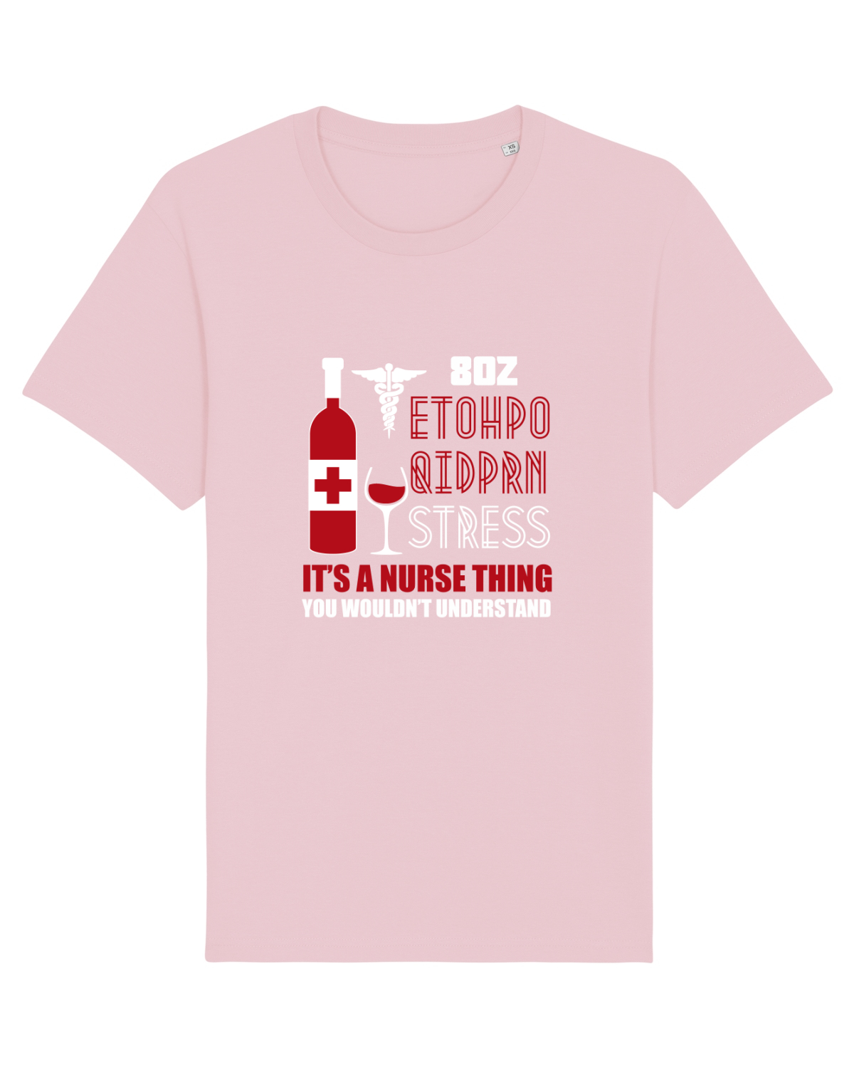 Tricou mânecă scurtă Unisex Rocker Cotton Pink
